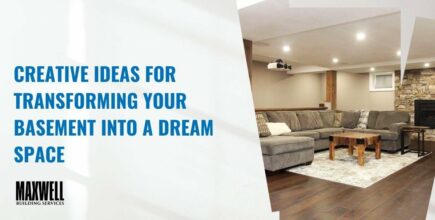 finished basement. creative ideas for transforming your basement into a dream space. Maxwell Building Services