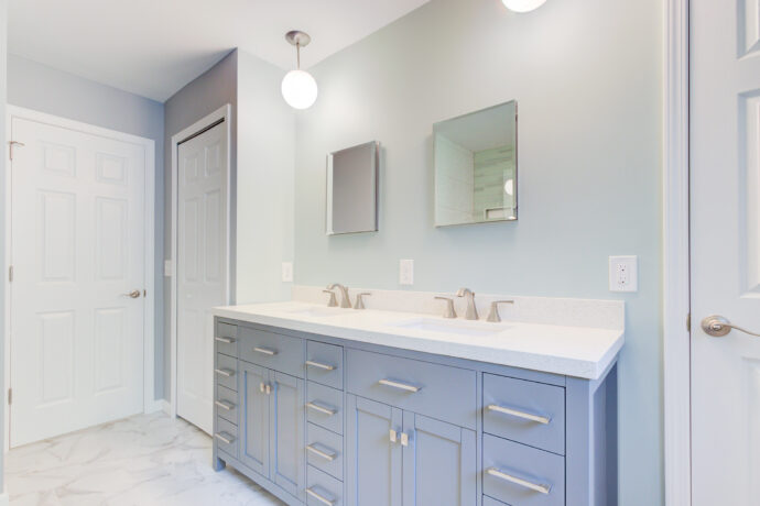 finished bathroom sinks