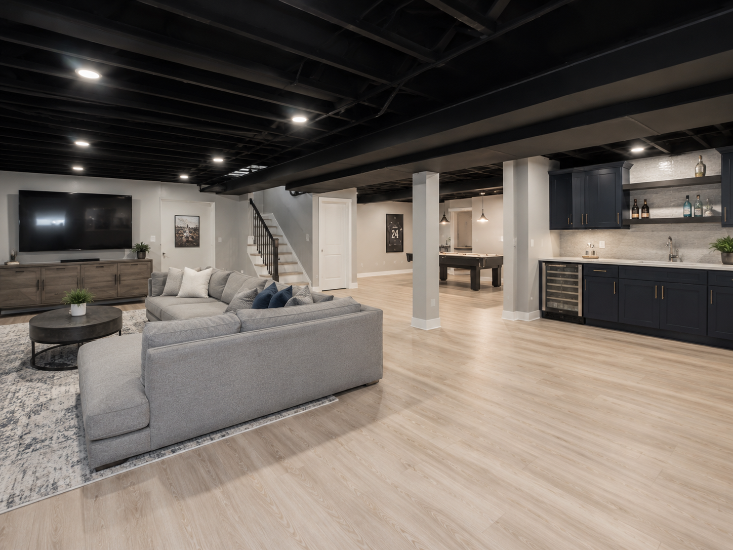 w bloomfield basement remodel